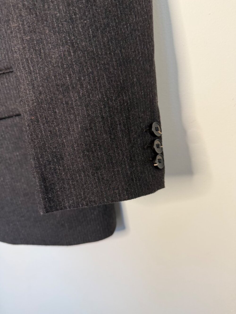 Sandro Petra Lapel-Collar Single-Breasted Pinstripe Wool-Blend Blazer FR 36 US 4 - Picture 7 of 12